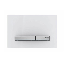 Geberit Sigma 50 Flush plate, alpine white chrome buttons (115.788.11.2)