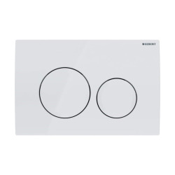 Geberit Delta20 Flush plate for dual flush, alpine white (115.127.11.1)