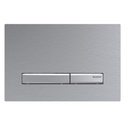 Geberit Sigma 50 Flush plate with 2 buttons, brushed chrome (115.788.GH.2)