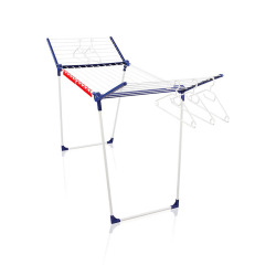Leifheit Pegasus 200 Solid Comfort Free Standing Clothes Laundry Dryer, white/blue (81520)