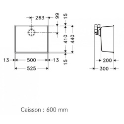 Franke Sirius - SID 110-50 Tectonite® Carbon Undermount sink (125.0363.789)