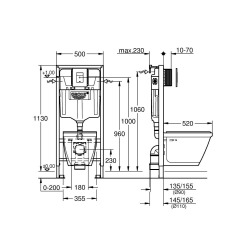 Grohe Solido Perfect toilet set  Solido Compact (39186000)