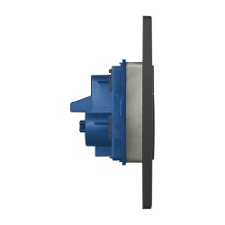  Even Dual Flush Plate, anti-fingerprint technology, Matt Black (38966KF0)