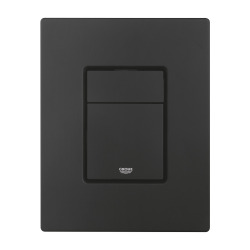 Grohe Even Dual Flush Plate, anti-fingerprint technology, Matt Black (38966KF0)