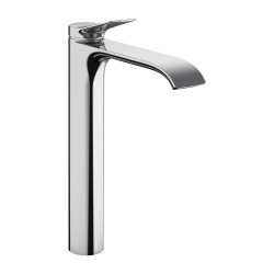 Hansgrohe Vivenis Raised Single lever basin mixer 250 for washbowls without waste set, Waterfall Stream, Chrome (75042000)