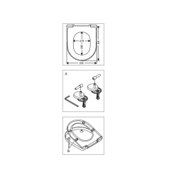 Villeroy & Boch Architectura Rimless toilet with hollow bottom + seat in Duroplast, invisible fixings (4694R001-Classic)