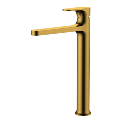 Swiss Aqua Technologies DARK XL Single lever washbasin mixer , Brushed gold (SATBSDA285PBZ)