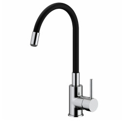 Siko Shape Memory Kitchen Mixer Tap, Flexible Black silicone spout (SIKOBSLPRO290C)