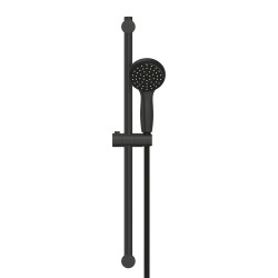  Vitalio Start 100 2 jet shower set with rail, Matt black (279482430)