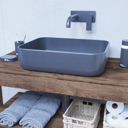 Egger Naturel Floating Basin Shelf 100x8x50 cm, Charleston Dark Oak tone (DO10050DT)