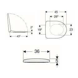  Selnova Softclose seat, Duroplast, White (500.333.01.1)