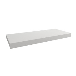 Egger Naturel Floating Basin Shelf 120x8x50 cm, Matt white (DO12050BM)