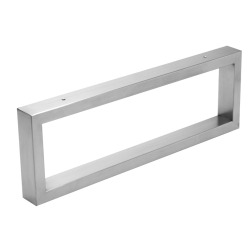  Naturel Set Floating Basin Shelf 100x8x50 cm + 2 Towel holder fixings 45 cm, Matt white (DO10050BM-FIX3)