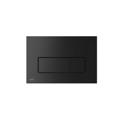 Dual touch flush plate, Matt black (M578)
