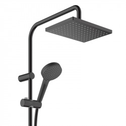  Vernis Shape Showerpipe 230 1jet EcoSmart with thermostat, Matt black (26097670)