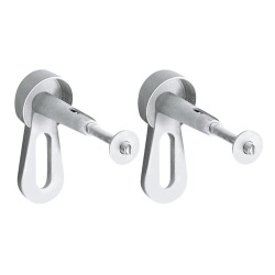 Grohe Toilet set Frame + Swiss Aqua Technologies Infinitio rimless WC , invisible fixing + Chrome flush plate (RapidSL-Infinitio-1)