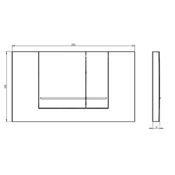 Villeroy & Boch Toilet set Support Frame + Swiss Aqua Technologies rimless, invisible fixings + Matt chrome plate (ViConnectInfinitio-3)