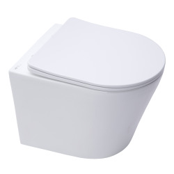 Geberit Toilet set  UP720 Extra-flat support frame + SAT Infinitio rimless toilet, invisible fixings + Chrome plate (SLIM-Infinitio-N)
