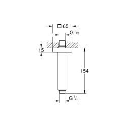  Rainshower Shower arm ceiling 154 mm (27711000)