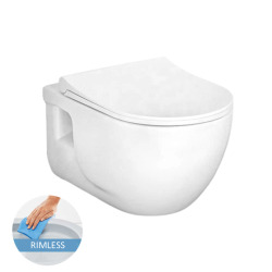 Lucco Brilla wall-hung rimless toilet + softclose seat (BrillaRimless)