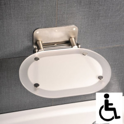 Ravak Ovo Chrome Folding shower seat for shower cubicle (B8F0000029)