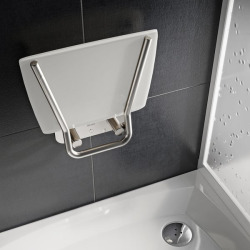 Ravak Ovo-B II-Opal Folding shower seat for shower cubicle (B8F0000052)