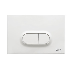 Vitra  Loop O two-touch flush plate, Gloss White (740-0500)