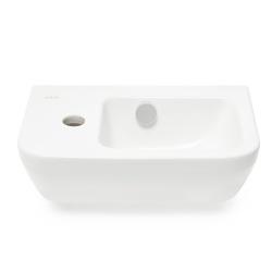  Integra Wash basin 37x22 cm, left-hand hole, White (7090-003-0028)