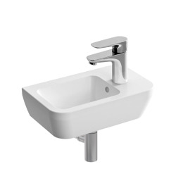 Vitra  Set Wash basin 37x22 cm with tap hole on the right + trap (7091-003-0029-SET)