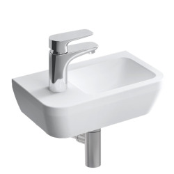 Vitra  Set Wash basin 37x22 cm with tap hole on the left + trap (7090-003-0028-SET)