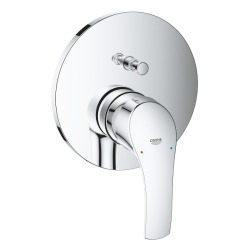  Eurosmart Shower Set all in 1 with Head Shower 25cm + Hand Shower 1 jet, Chrome (25219001-VITALIOCUBE)