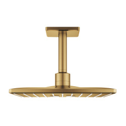 Grohe Rainshower SmartActive 310 Cube Head shower set ceiling 142 mm, 2 sprays, Brushed Cool Sunrise (26481GN0)