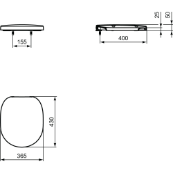 Ideal Standard CONNECT Seat and cover (E712801)