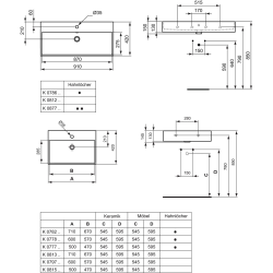  STRADA Washbasin 50 x 42 cm white (K077701)