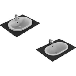 Ideal Standard CONNECT Oval undermount washbasin 620 x 410 x 175 mm white (E504901)