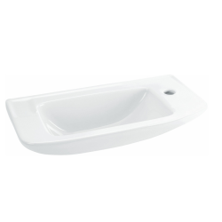 Ideal Standard Set EUROVIT Washbasin 125 x 500 x 235 mm, White + Alca Metal Trap, Chrome (R421901-SET)