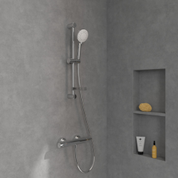  Universal Showers 3-spray shower set, Chrome (TVS10900400061)