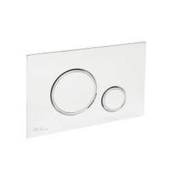 Two-touch flush plate, white/glossy chrome (SATAT70)
