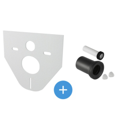 Geberit Set of Geberit connection set + Alca soundproofing for wall-mounted WCs and bidets (152.426.46.1-SET)