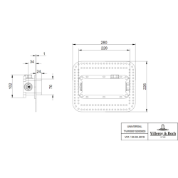 Villeroy & Boch Universal Taps & Fittings Universal rough-in body for single-lever taps ( TVW00015200000)