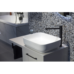Swiss Aqua Technologies Rectangular countertop basin set 50x39x13cm without overflow + Infinitio white free-flow waste