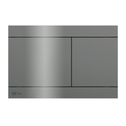  Toilet frame + Black SAT rimless WC, invisible fixings + Softclose + stainless steel plate, Gun Metal (SMARTK-BlackSAT-GM-P)