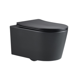 Grohe Toilet Pack Rapid SL Frame + Matt Black Rimless Toilet + Soft-Close Seat + Matt Black Flush Plate (RSLBLSATKF0)