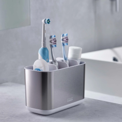 Bathroom Sink Set, 2 Pieces, Stainless Steel soap dispenser toothbrush holder with multiple compartments (70551)  Bathroom Sink Set, 2 Pieces, Stainless Steel soap dispenser toothbrush holder with multiple compartments (70551)