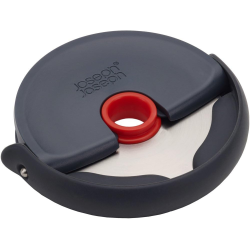 Joseph Joseph Disc Easy-clean Pizza Cutter to easily cut pizza, cake, sandwiches, etc., grey (20038)