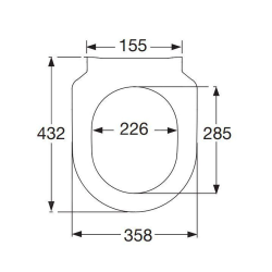 Architectura Toilet seat and cover SlimSeat, SoftClose, QuickRelease, Alpine White (9M70S101)