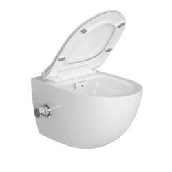 Swiss Aqua Technologies Infinitio rimless toilet with bidet function + Softclose seat (SATINF011RREXPBFC)