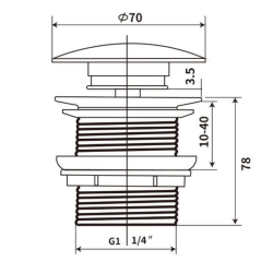  Infinitio Free-flow waste, Gloss White (PZATKAWH)