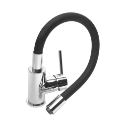 Siko Shape Memory Kitchen Mixer Tap, Flexible Black silicone spout (SIKOBSLPRO290C)