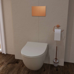 Vitra  Sento SmoothFlush rimless toilet bowl + softclose seat, Matt taupe (7848-020-6147)